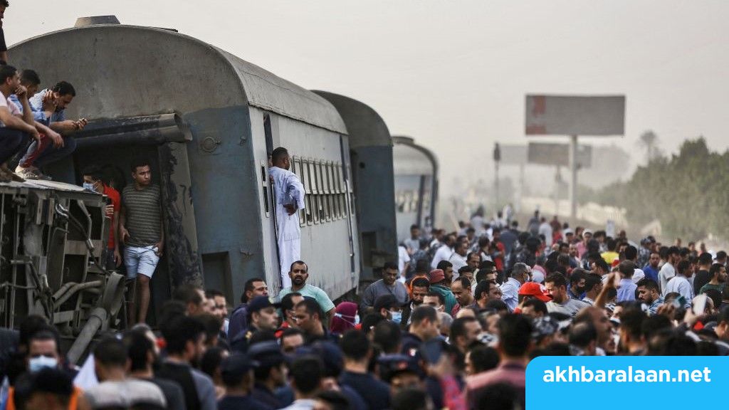 حصيلة جديدة لحادث قطار طوخ في مصر