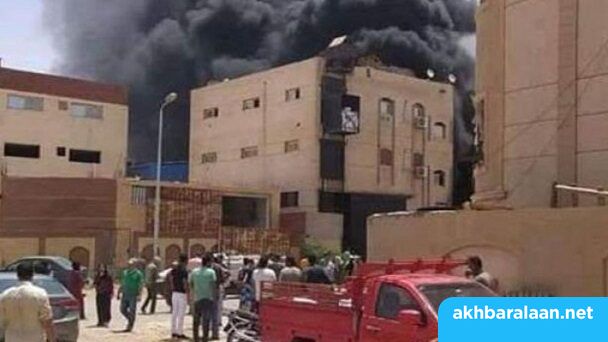 نشوب حريق في مصنع فوم بمدينة العاشر من رمضان في مصر