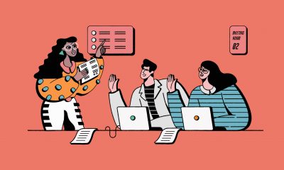femal led meeting