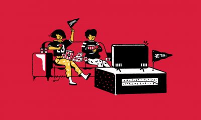 The feature image is an illustration of people sitting in front of a TV watching sports.