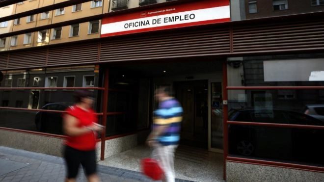 Una oficina de empleo en Madrid.