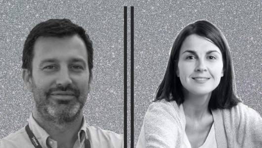 Cristina Burzako, al frente de Movistar+, y Sergio Sánchez, director de marketing y comercial de Telefónica