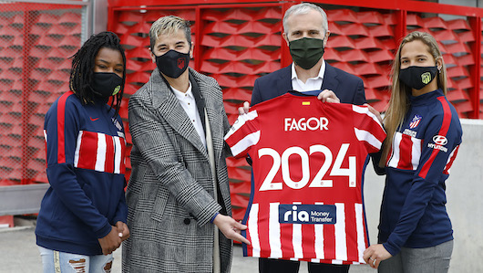 El Atlético de Madrid estrena patrocinador para su equipo femenino