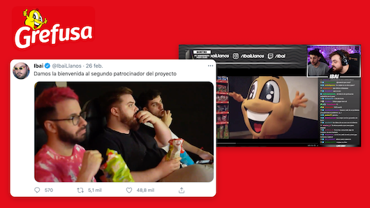 Grefusa se mete en el mundo 'gamer' de la mano de Ibai Llanos