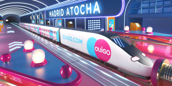 La colorida campaña de Ouigo que regala premios a través de un juego de 'pinball'