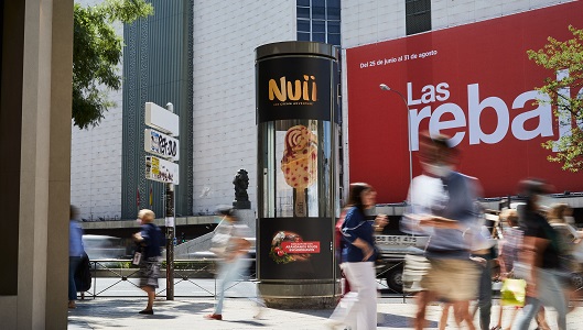 La marca de helados Nuii busca notoriedad con esta campaña de exterior