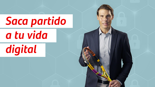 Rafael Nadal da consejos sobre ciberseguridad en la última campaña de Banco Santander