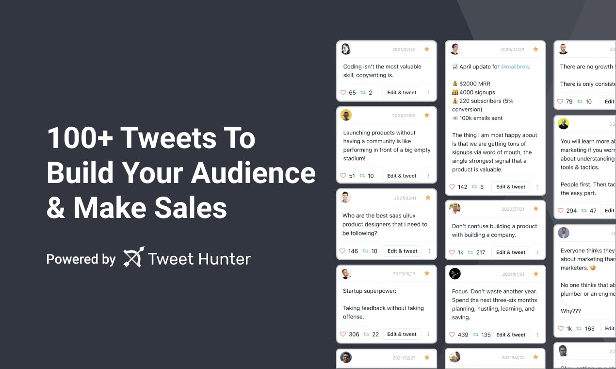 Ce site propose une centaine de tweets pour développer son audience sur Twitter