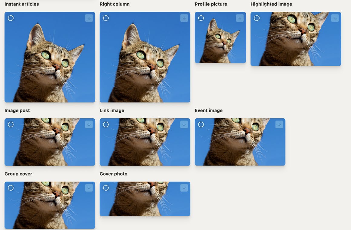 un outil gratuit qui redimensionne en un clic les images pour les réseaux sociaux