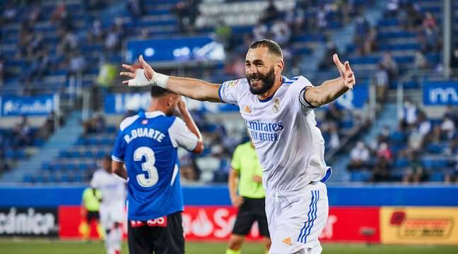 Auteur d’un doublé, Benzema offre sa première victoire de la saison à Ancelotti