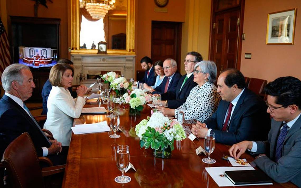 Ebrard destaca reunión productiva con Nancy Pelosi en Washington