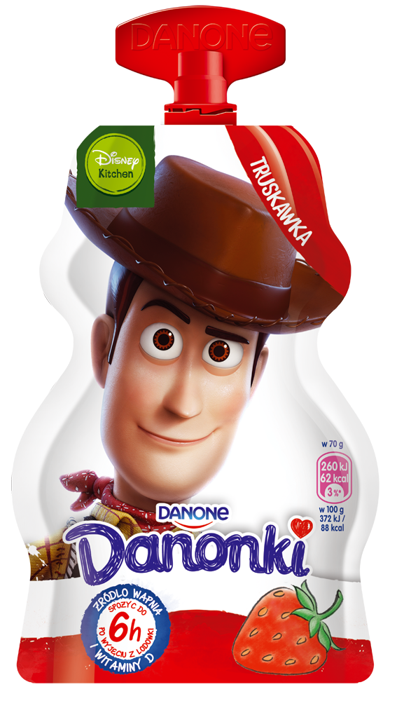 Bohaterowie "Toy Story 4" w reklamie Danonków