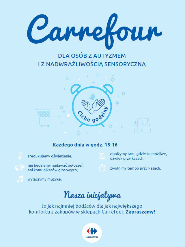Carrefour „ciche godziny” które sklepy na czym to polega