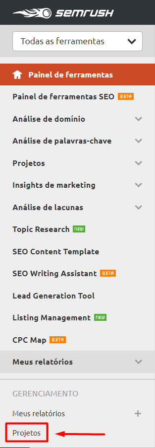 auditoria SEMrush