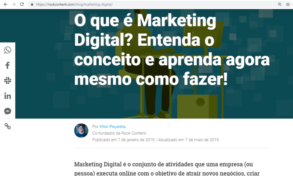 Post sobre marketing digital