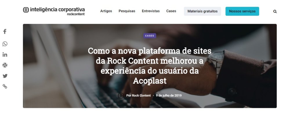 Blog Inteligência Rock Content