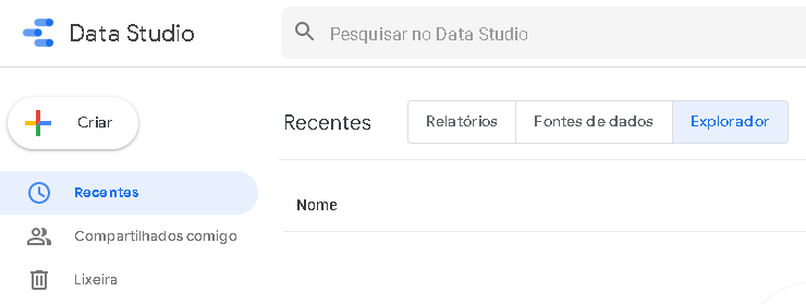 explorador google data studio