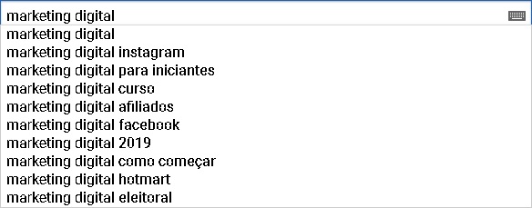 autocomplete do youtube