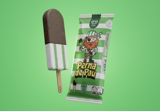 Cores do Sporting no Perna de Pau da Olá - Meios & Publicidade