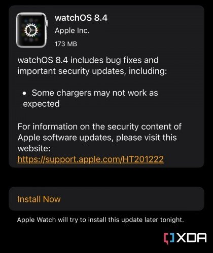 В Apple watchOS 8.4 исправлена ошибка зарядки