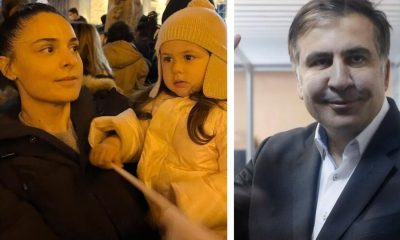 "Разве она не особенная?" Саакашвили показал, как его трехлетняя дочь от грузинской певицы называет страны по флагам. Видео