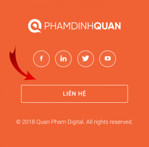 Giao diện footer trên mobile