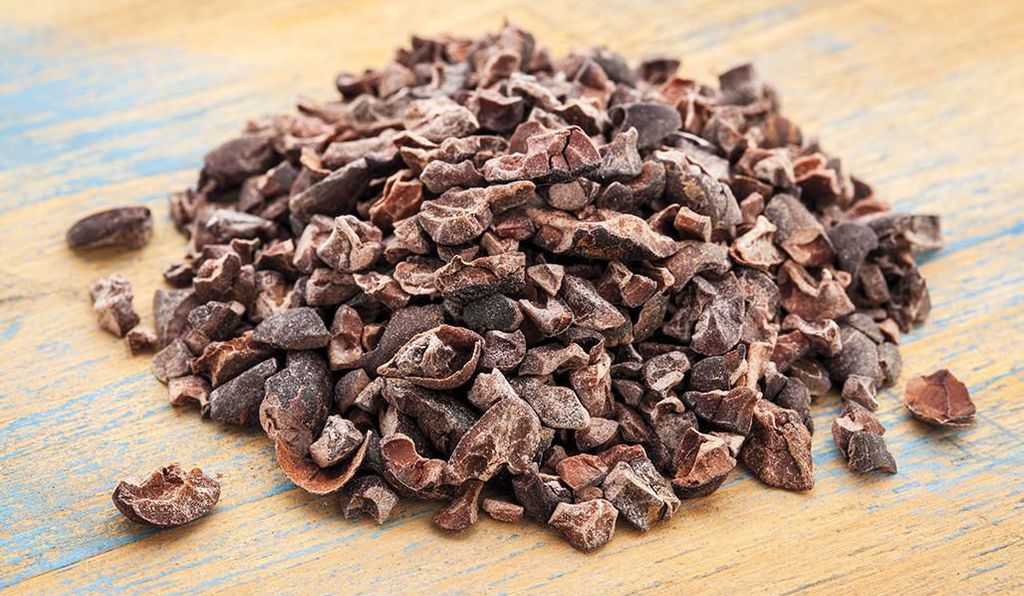 Cracking cocoa beans into nibs is a step in the long process of creating chocolate.