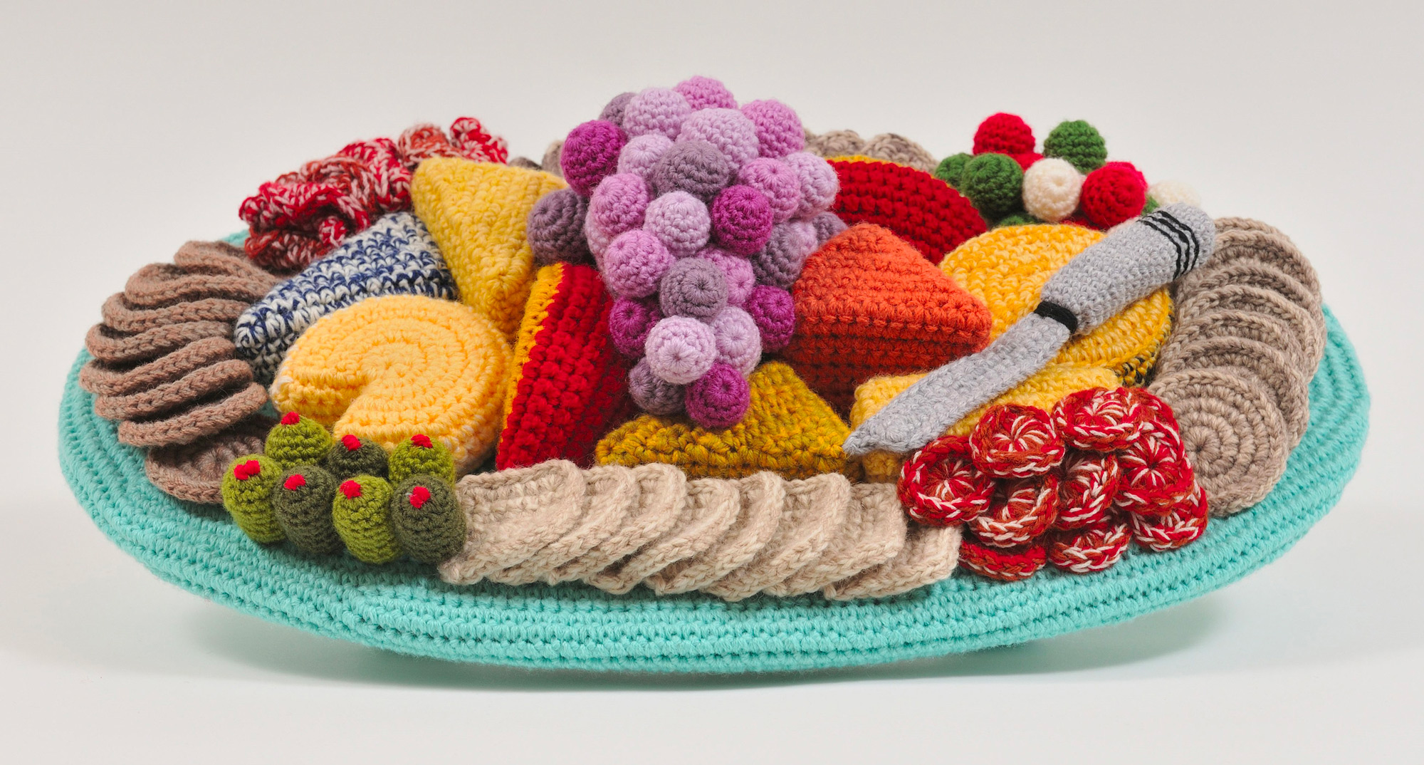Crocheted Hams and Hairdryers by Trevor Smith Evoke Memories of Mid-Century Domesticity