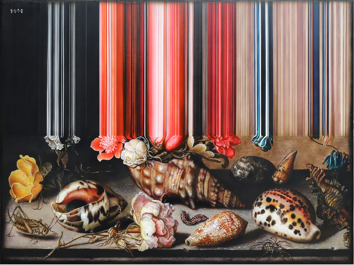 Glitched Paintings by Olan Ventura Give a Contemporary Twist to 17th Century Still Lifes