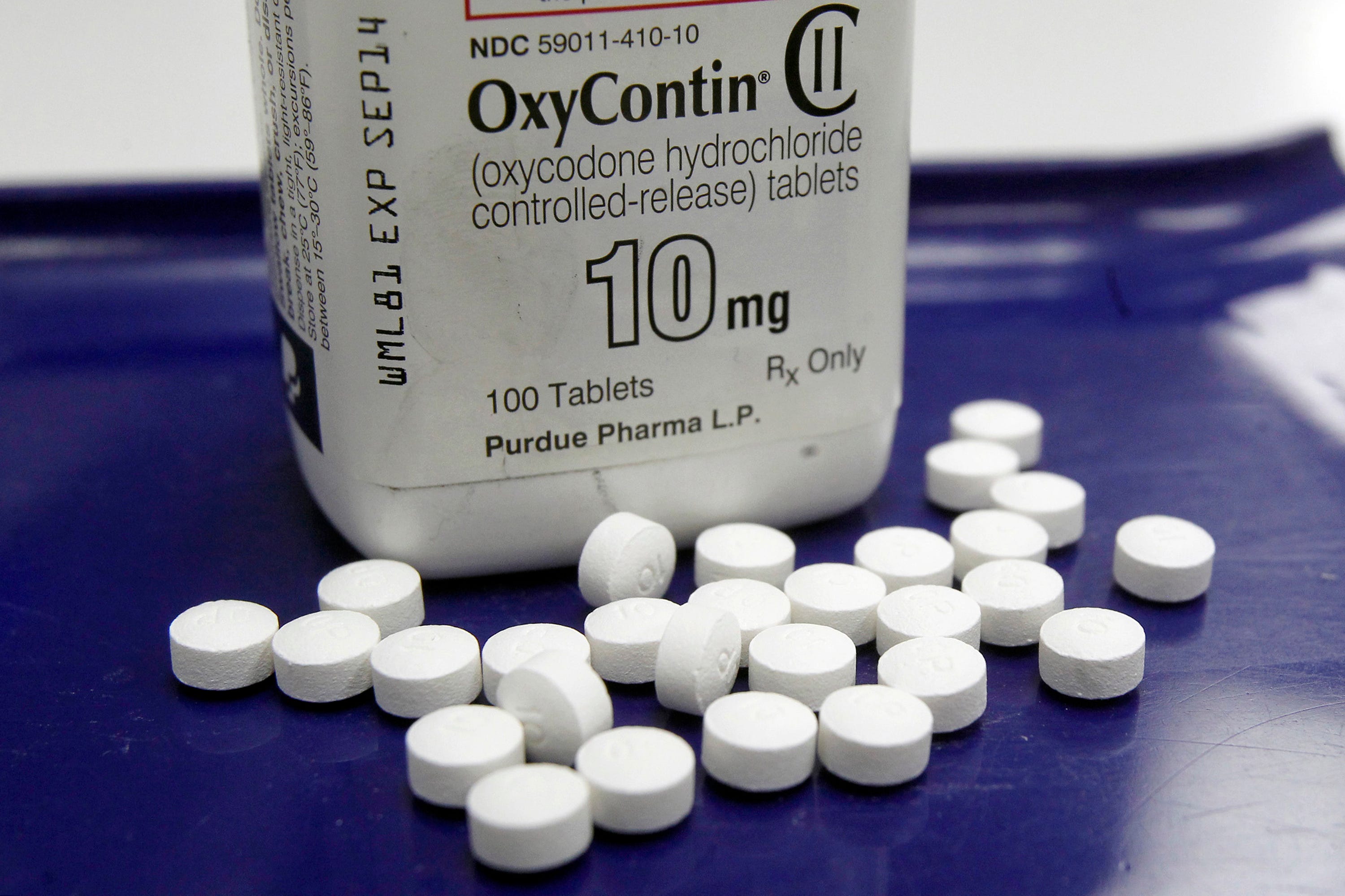 OxyContin maker filed for Chapter 11 Sunday