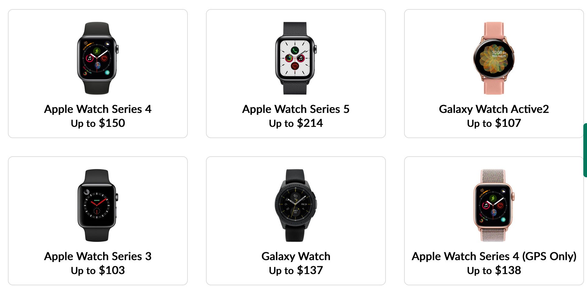 How to sell your old Apple Watch or Samsung Galaxy Watch and get paid