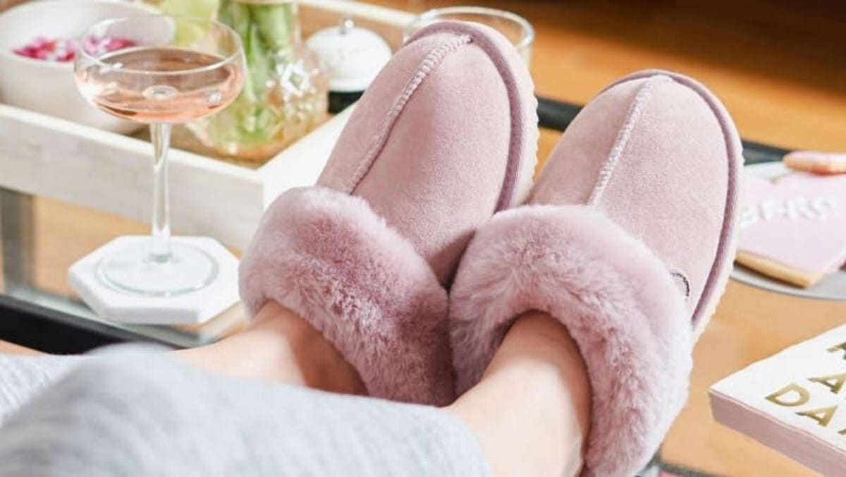 These shearling slippers are a cozy dream—and they're nearly half-off right now