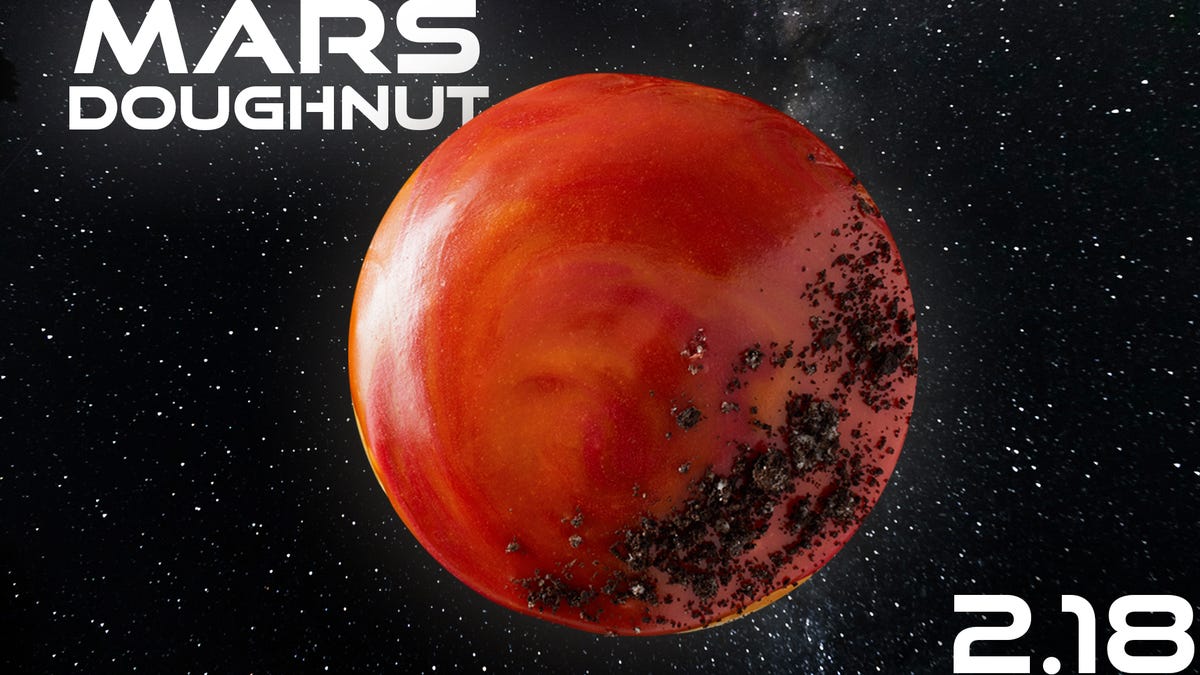 Krispy Kreme launches Mars Doughnut Thursday in honor of NASA Perseverance Rover's Martian landing
