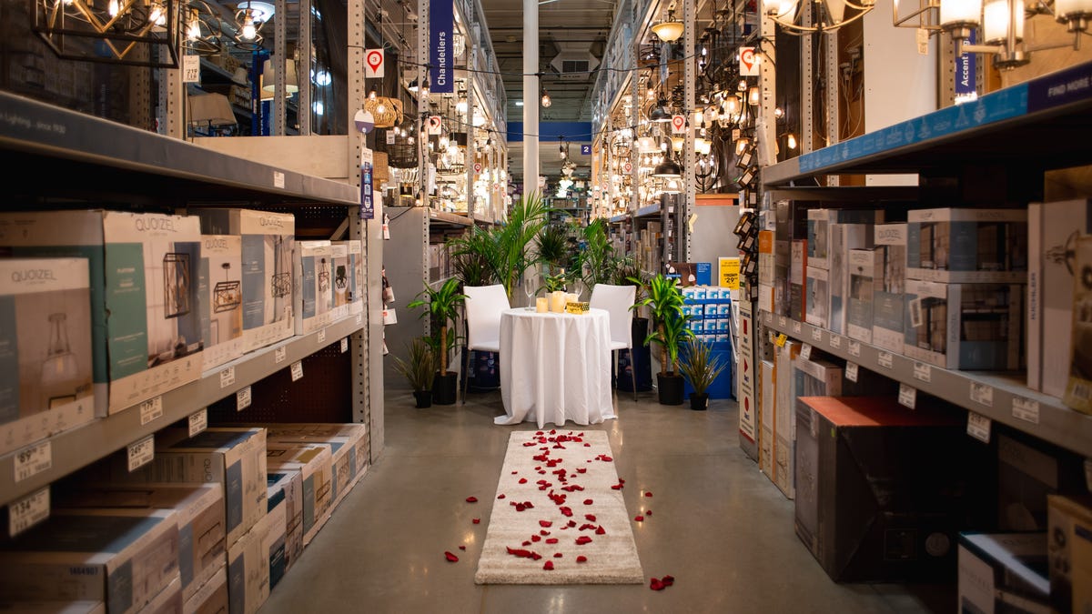 Valentine's Day at Lowe's? 50 couples will win a 'Night of Lowemance' date, plus there's a virtual event for all