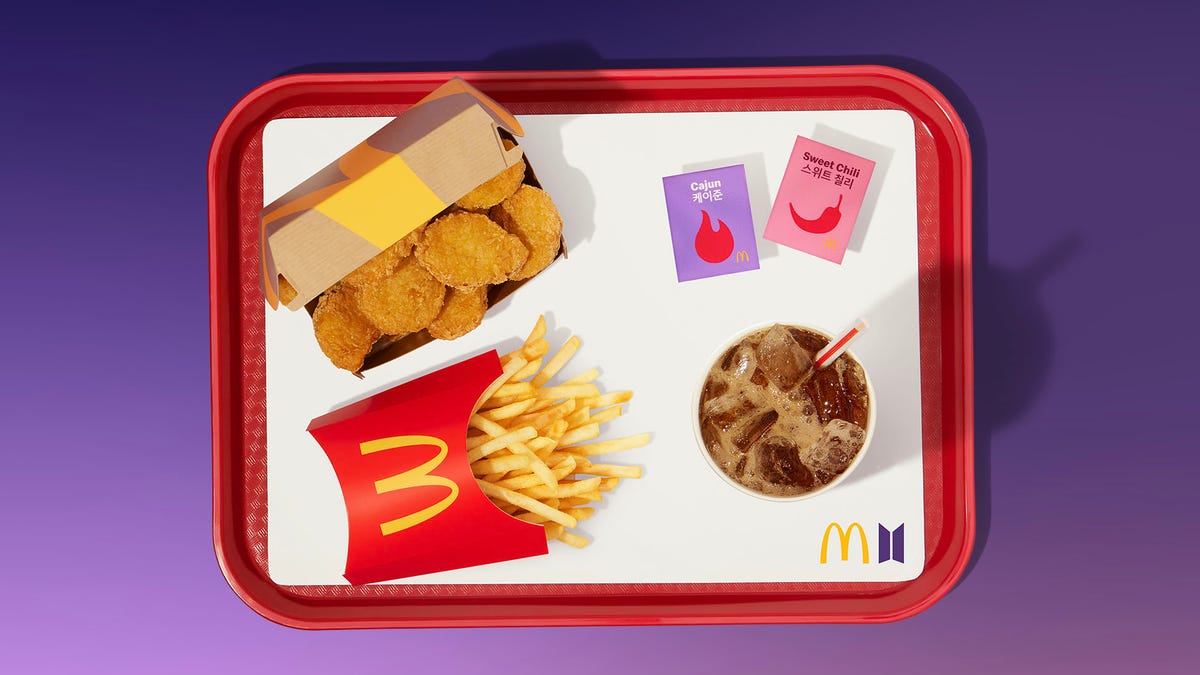 McDonald's BTS meal launches Wednesday with McNuggets and spicy dipping sauces