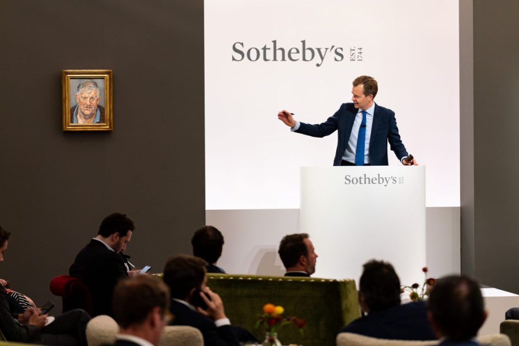 Freud Portrait of Hockney Makes $20.7 M. in Sotheby’s $216 M. London Sales