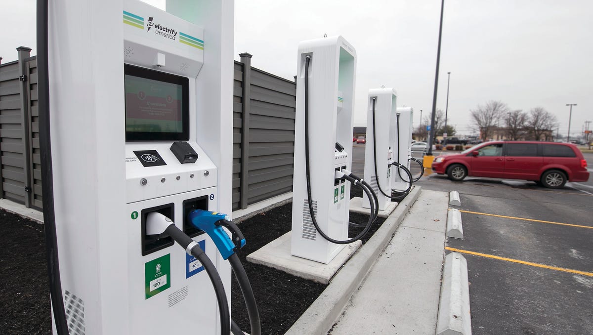Electric vehicle charging company Electrify America to double number of EV chargers